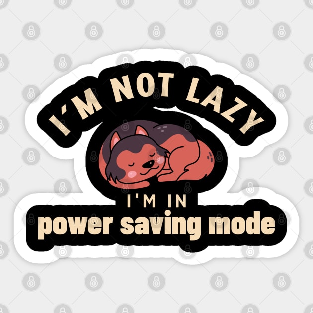 power saving mode Sticker by caffeind